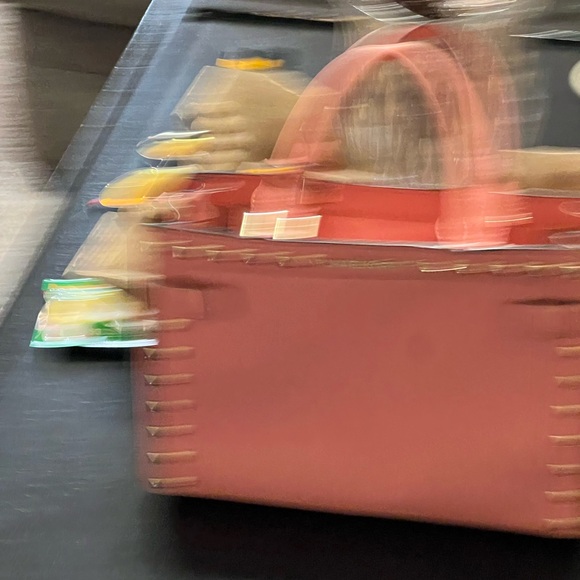 GUC authentic Michael Kors pink tote with gold stud detail 👀 - Picture 2 of 3